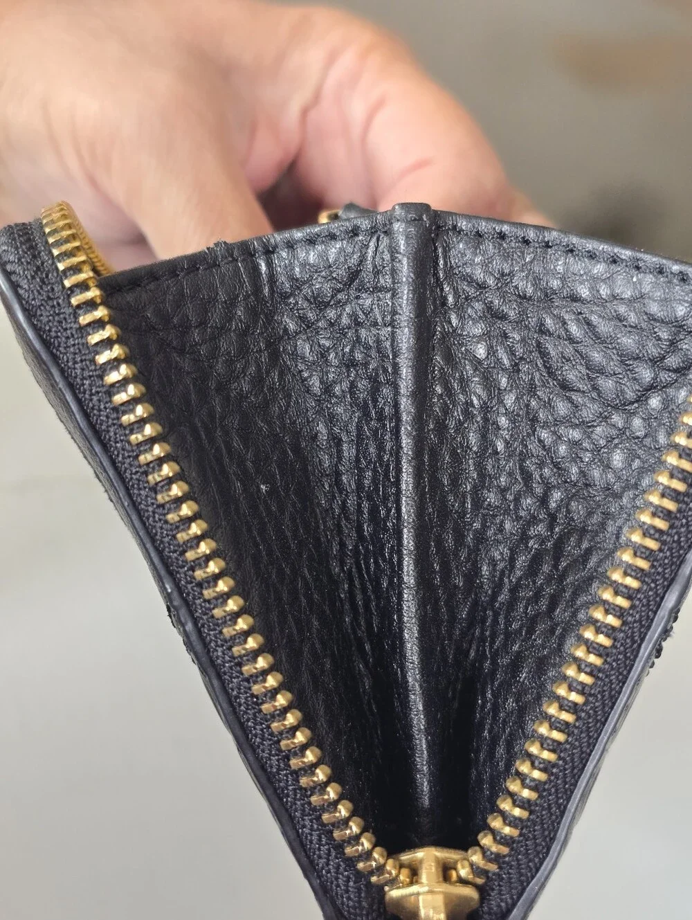 VERA BRADLEY Leather RFID Georgia Black Patchwork Wallet